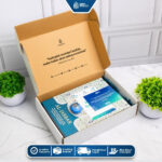 Gema Risalah - Hampers Gift Set Ibadah Quran Al Jabbar Terjemah dan Sajadah Turkiye Premium Anti Slip Hadiah Spesial untuk keluarga - Biru - Gambar 2